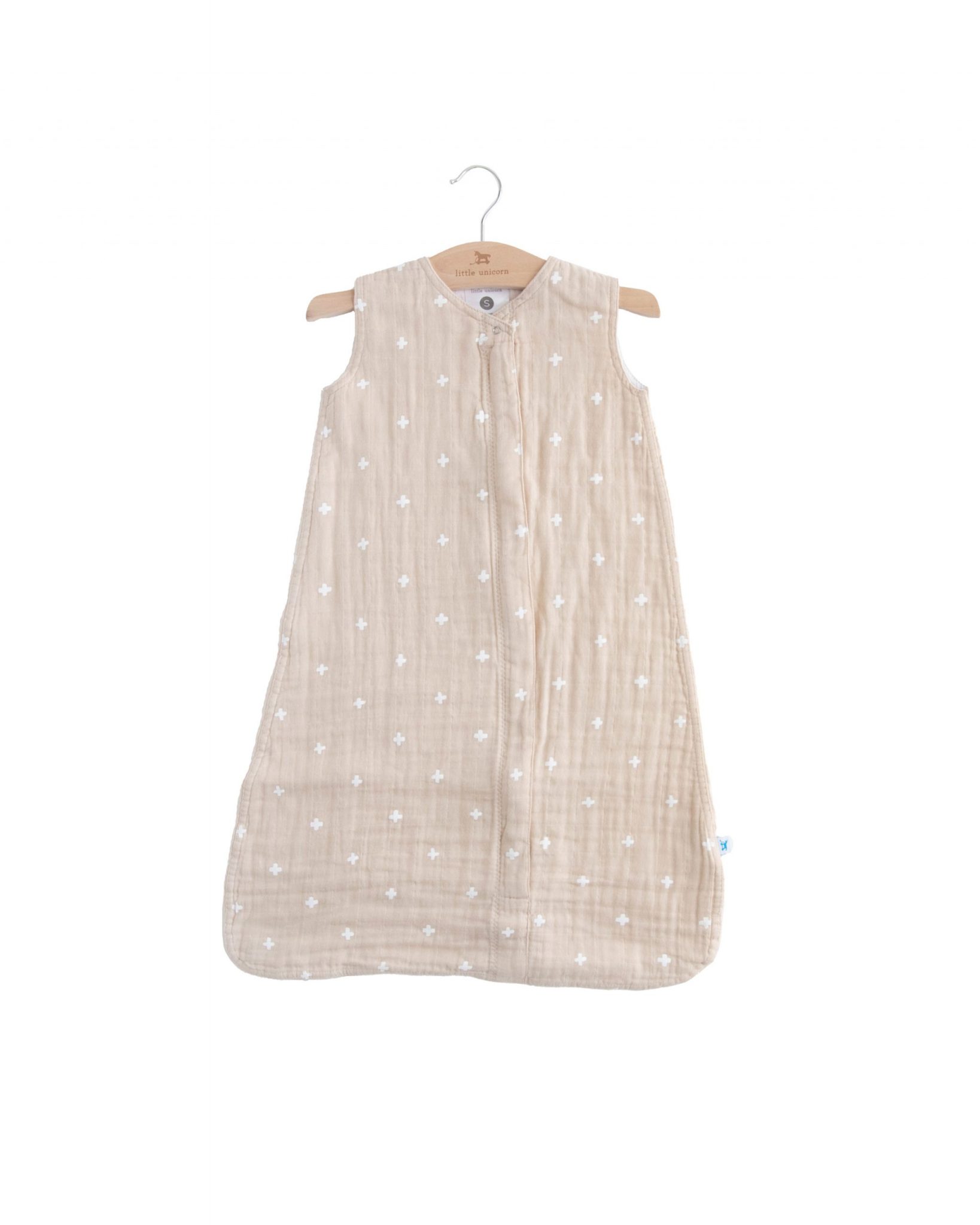 Cotton Muslin Sleeping Bag Gr. M - Taupe Cross