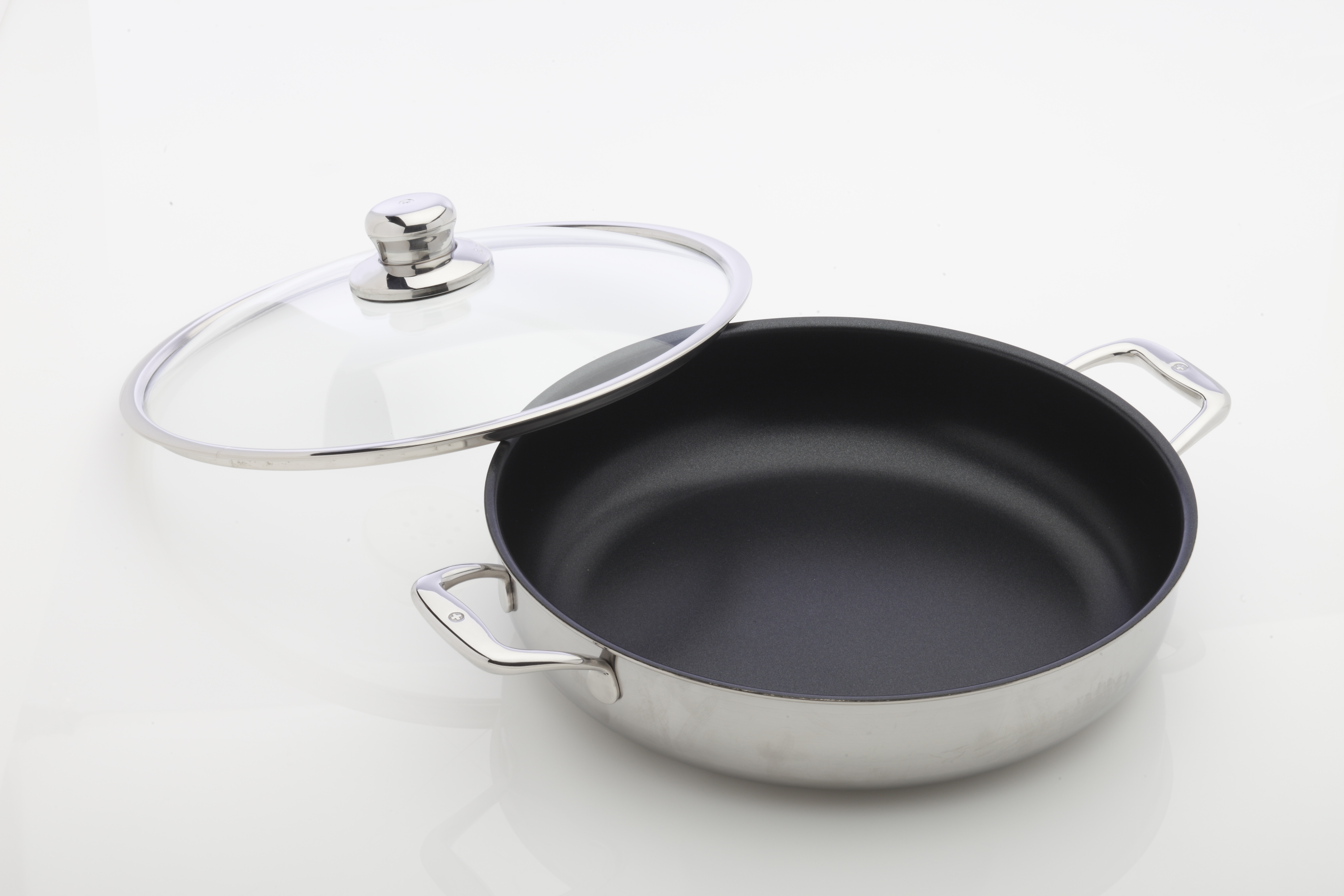 XD Nonstick Clad Induktion - Inox Schmorkasserolle mit Deckel Ø 32cm