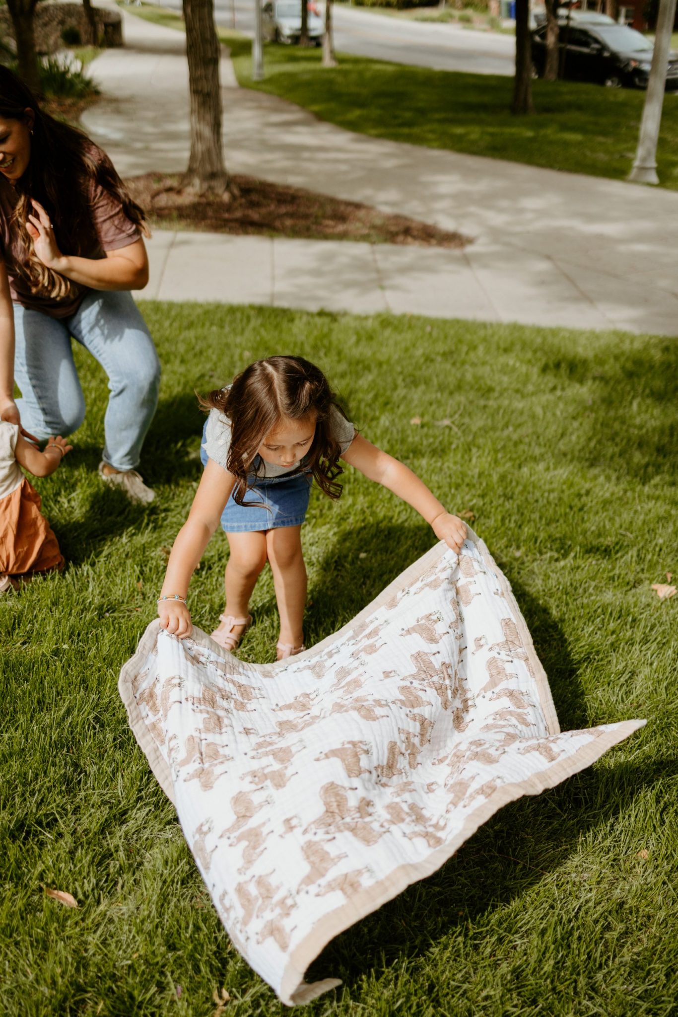 Cotton Muslin Baby Blanket - Llama Llama