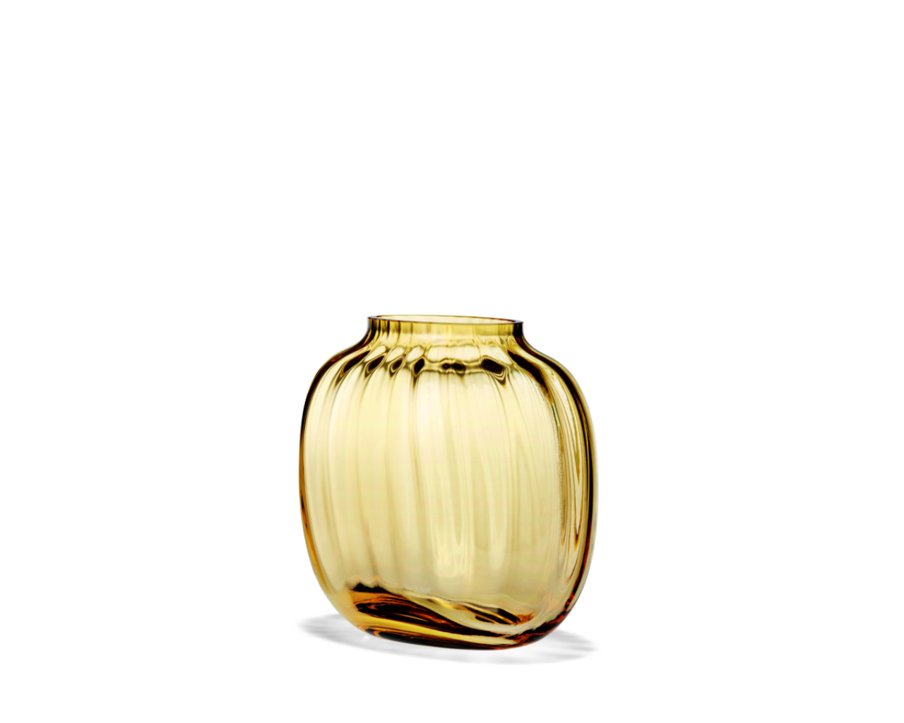 Primula Ovale Vase, 12.5cm, Amber