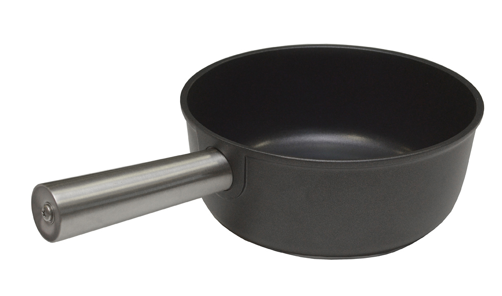 Caquelon aus Aluminium schwarz Ø 21 cm, H 90 mm 2.4 Lt.