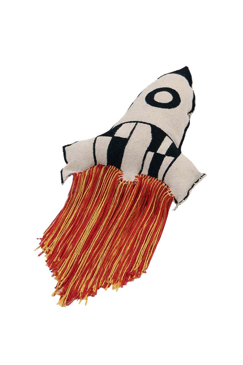 Strickkissen Rakete