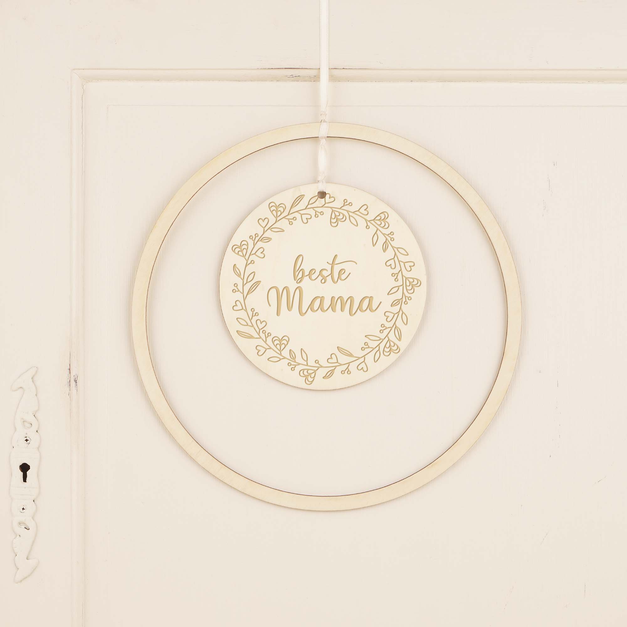 Holz Loop Muttertag "Beste Mama" Holz Loop Muttertag "Beste Mama"