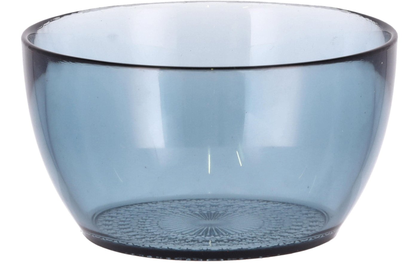 Glas-Schale, Blaues Glas, transparent, runde Schale, Bodengestaltung