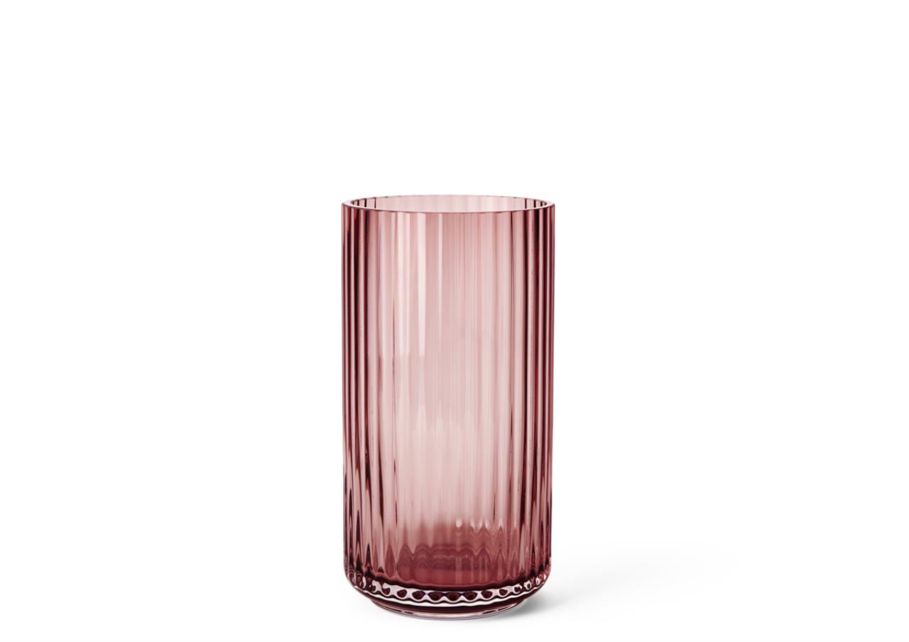 Lyngby Vase, 20.5cm, Burgundy