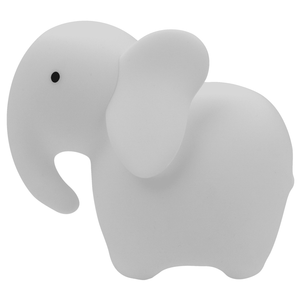 Elefantenfigur, Dekorationsstatue, Weiße Farbe, Minimalistisches Design, Niedliches Tier