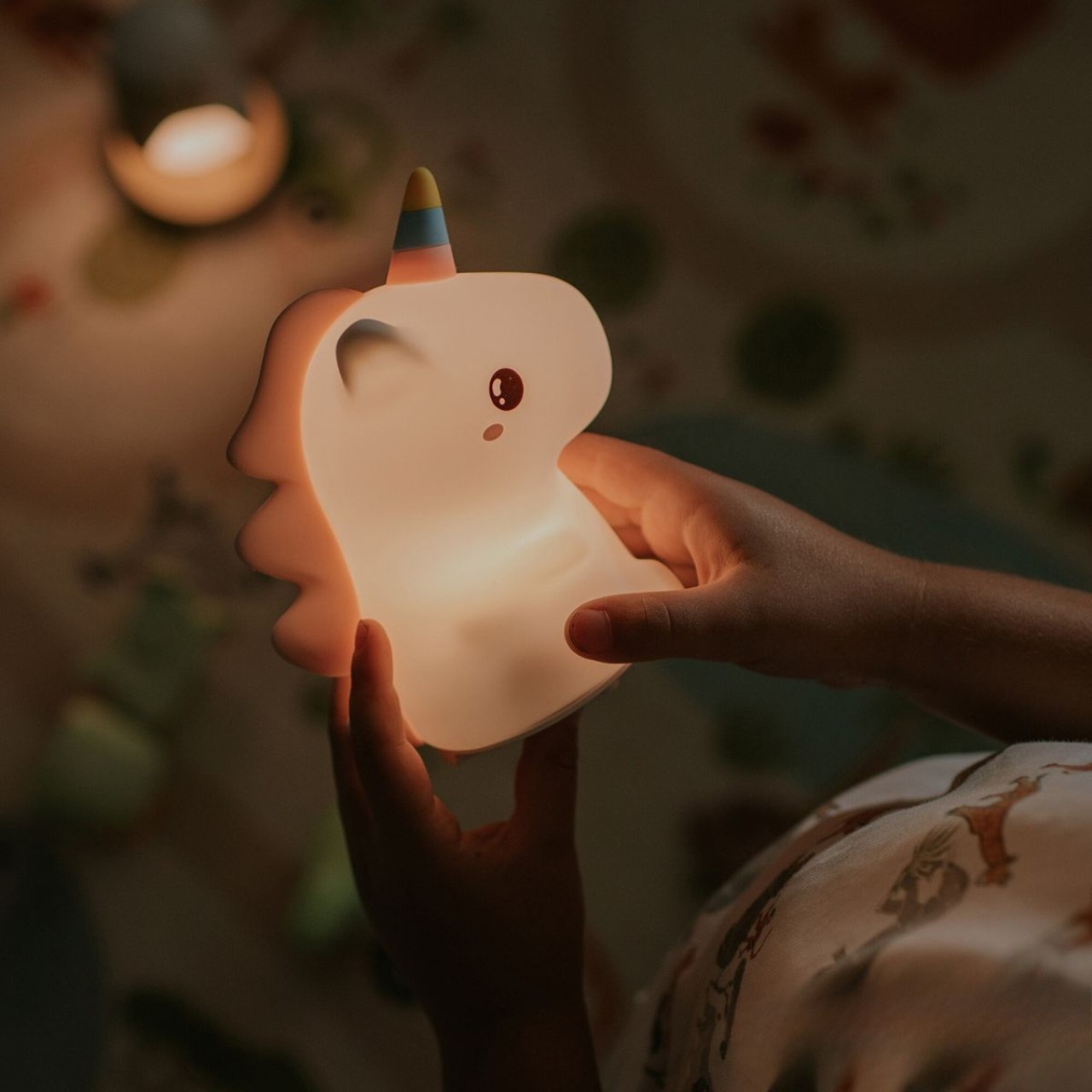 Symbol, einhorn lampe, nachtlicht, sanftes leuchten, kinderlampe, kunststoff spielzeug