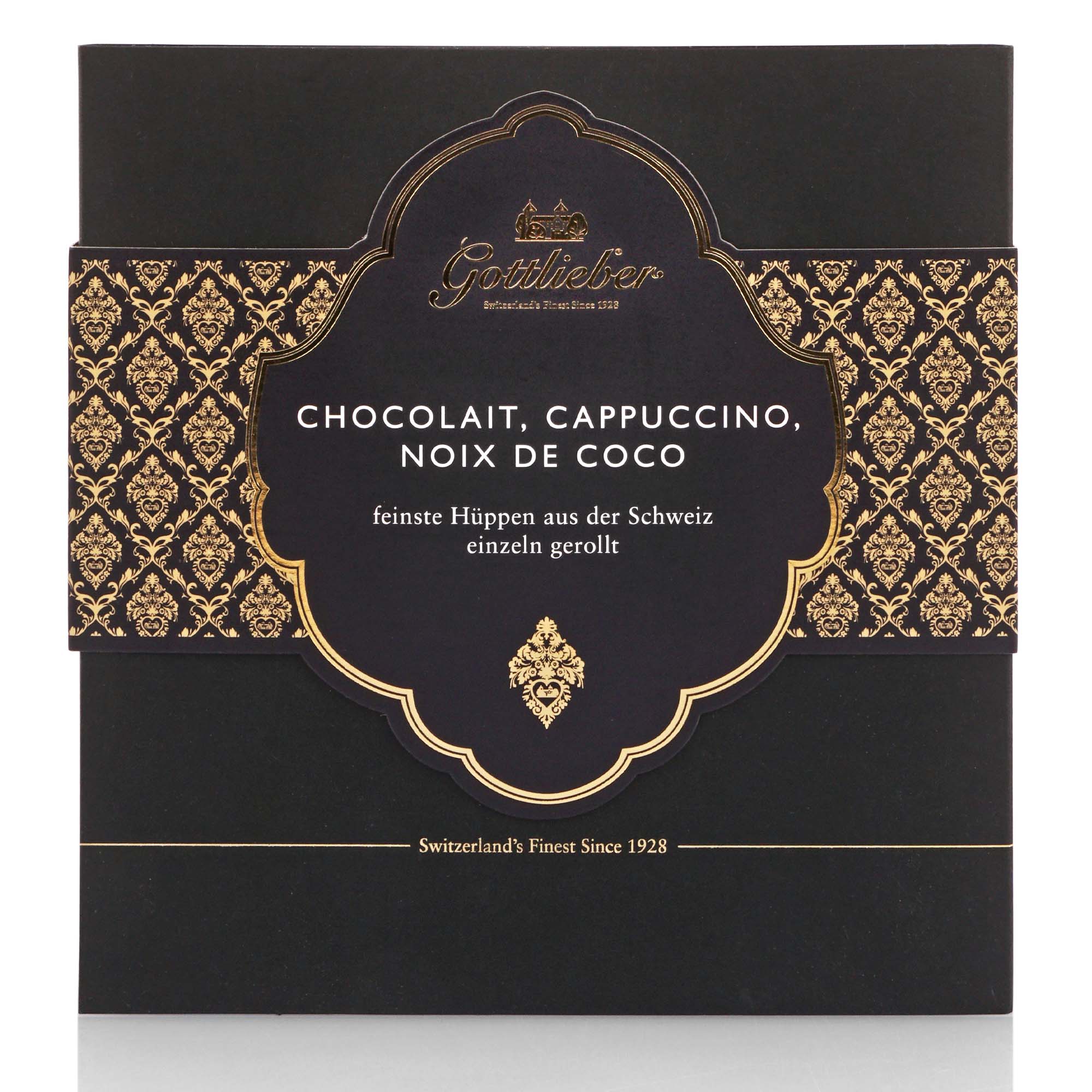 Gottlieber Hüppen Cappuccino, Chocolait & Noix de Coco, 120g