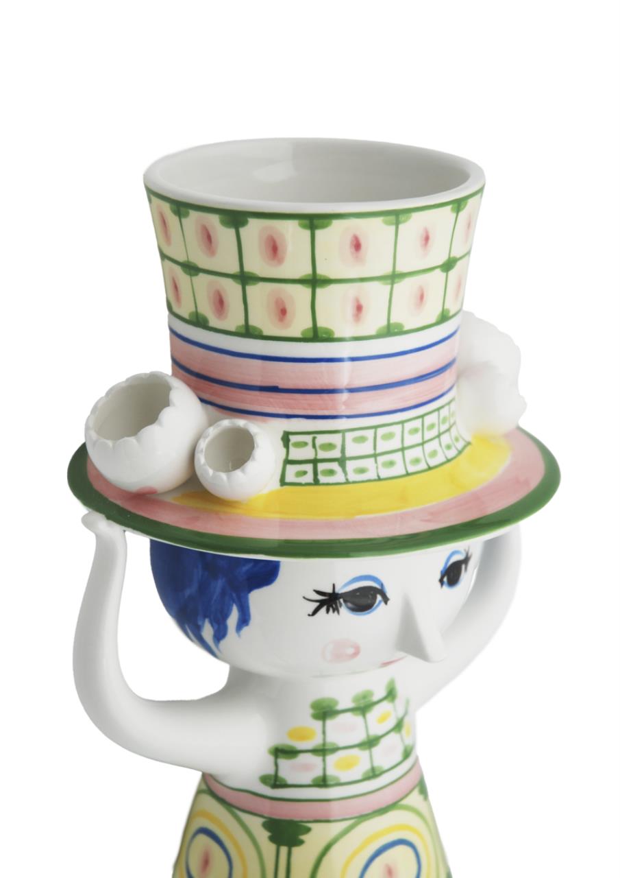 Lady with hat Vase