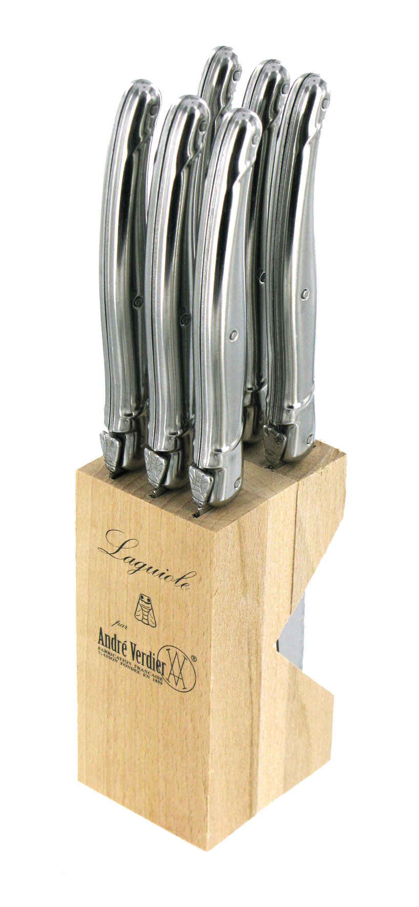 Messerblock mit 6 Messern inox