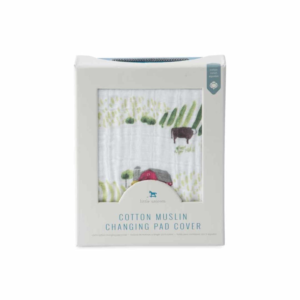 Baumwoll-Muslin Überzug für Wickelunterlage Rolling Hills