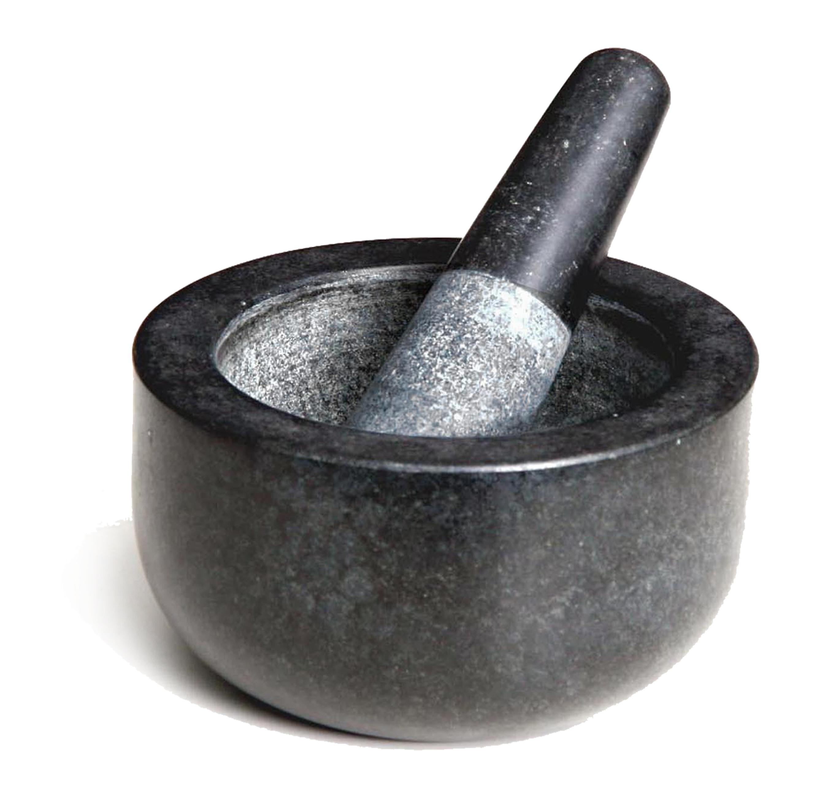Mörser mit Stössel Granit schwarz