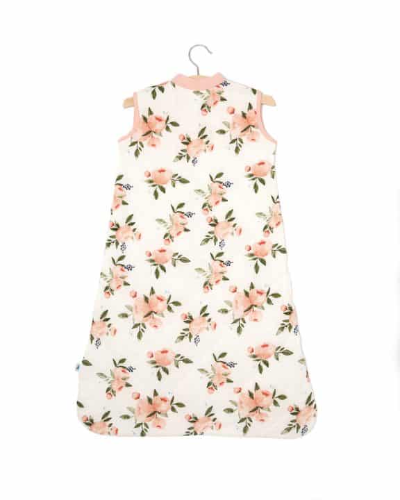 Cotton Muslin Quilted Sleep Bag Gr. M - Watercolor Roses Cotton Muslin Quilted Sleep Bag Gr. M - Watercolor Roses