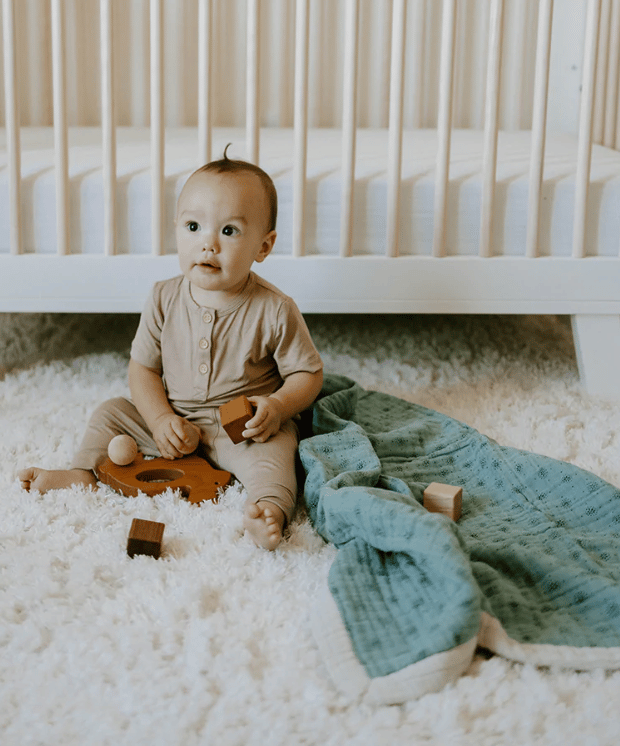 Cotton Muslin Baby Blanket - Wallflower