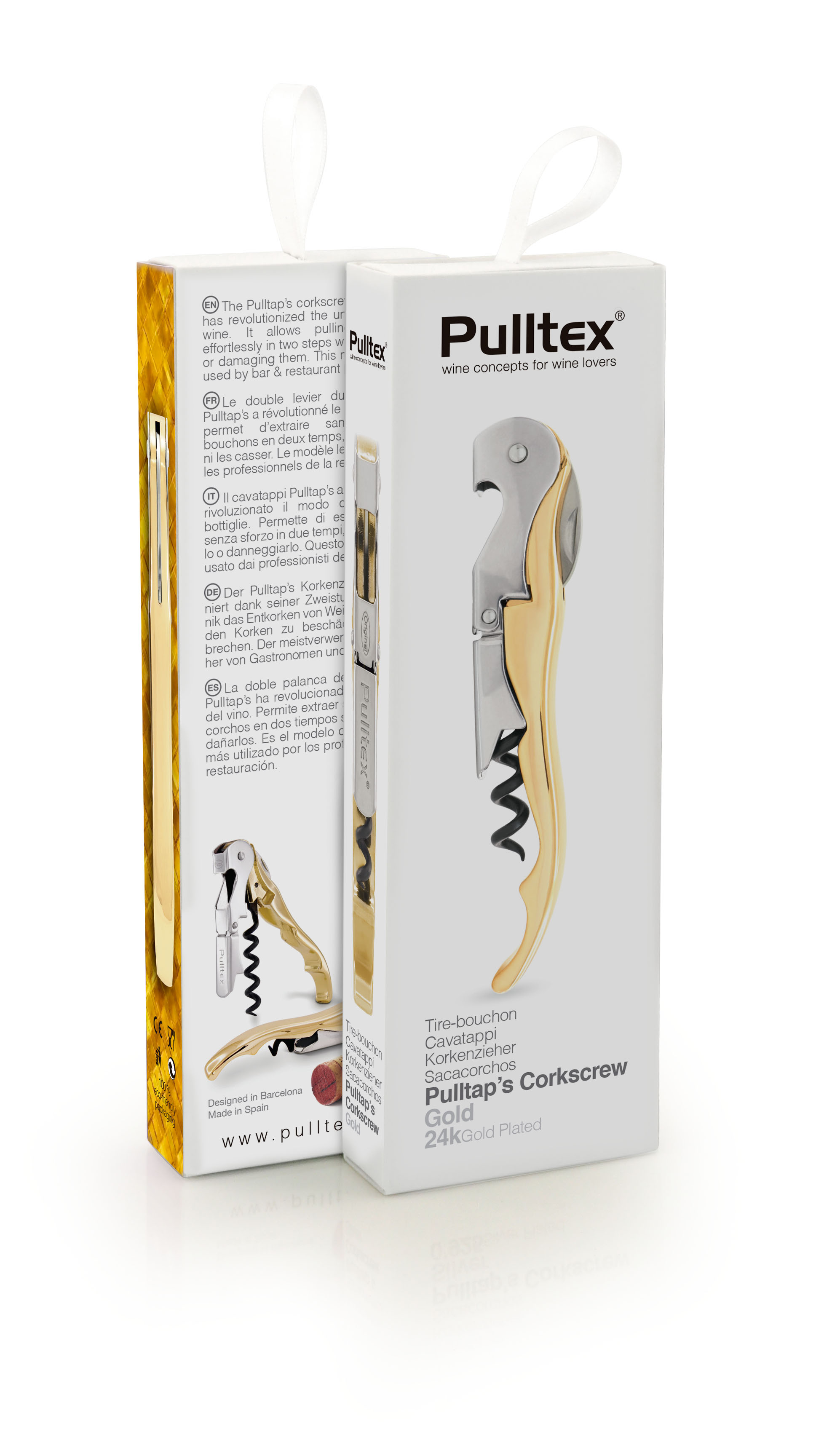 Pulltap's Classic Graphit Korkenzieher inkl. Lederetui