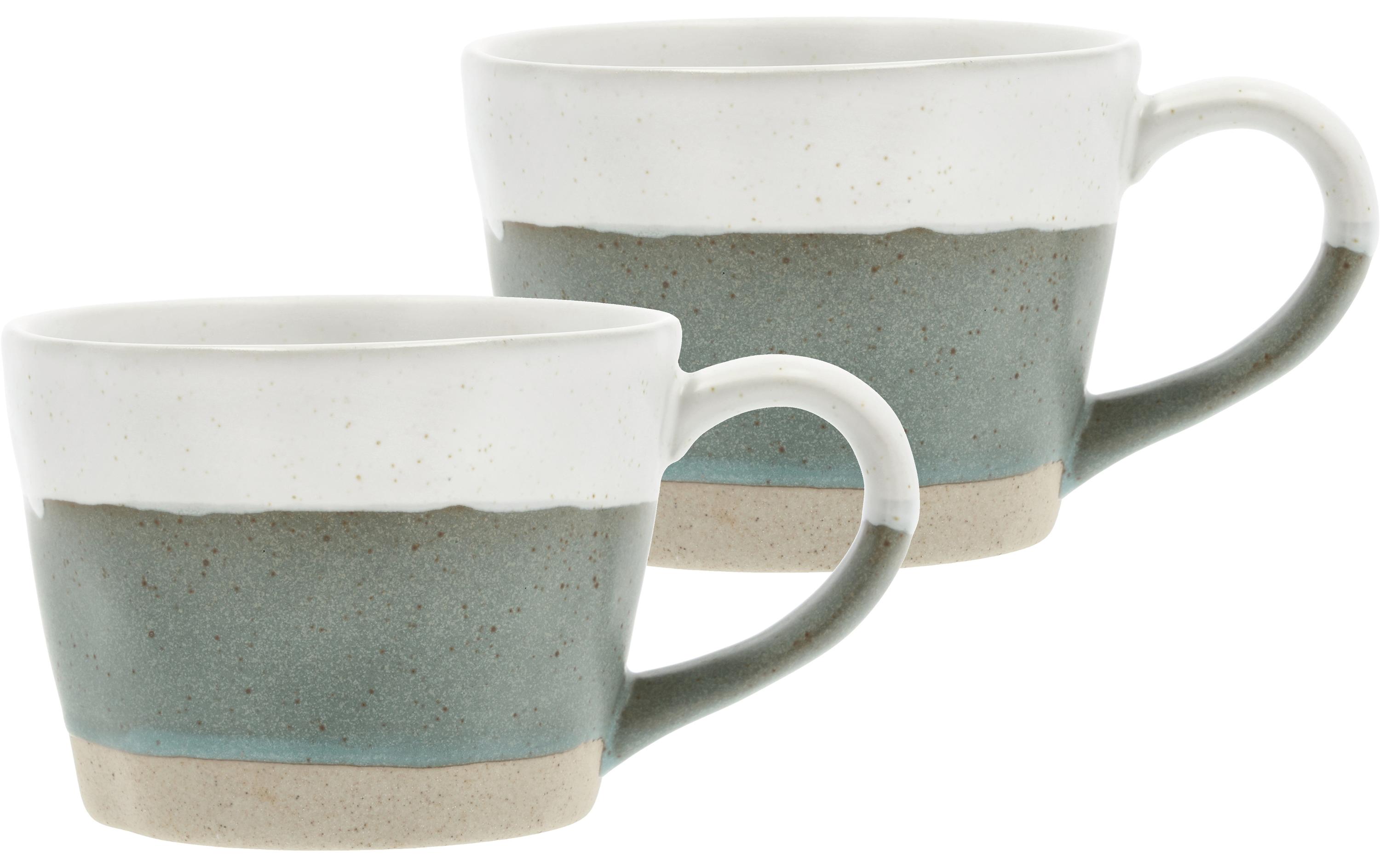 Villa Tasse Evig 300ml Grün/Weiss 2er Set