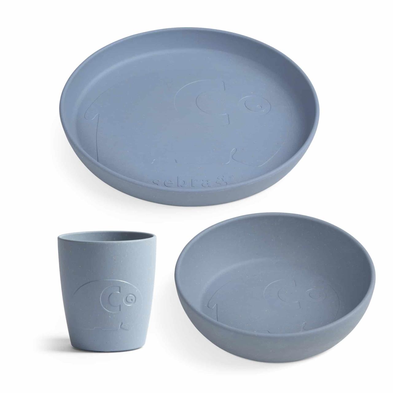 MUMS, Geschirr-Set, blau
