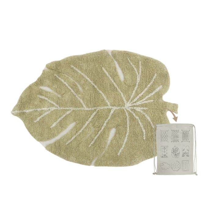 Rug Mini Monstera Olive