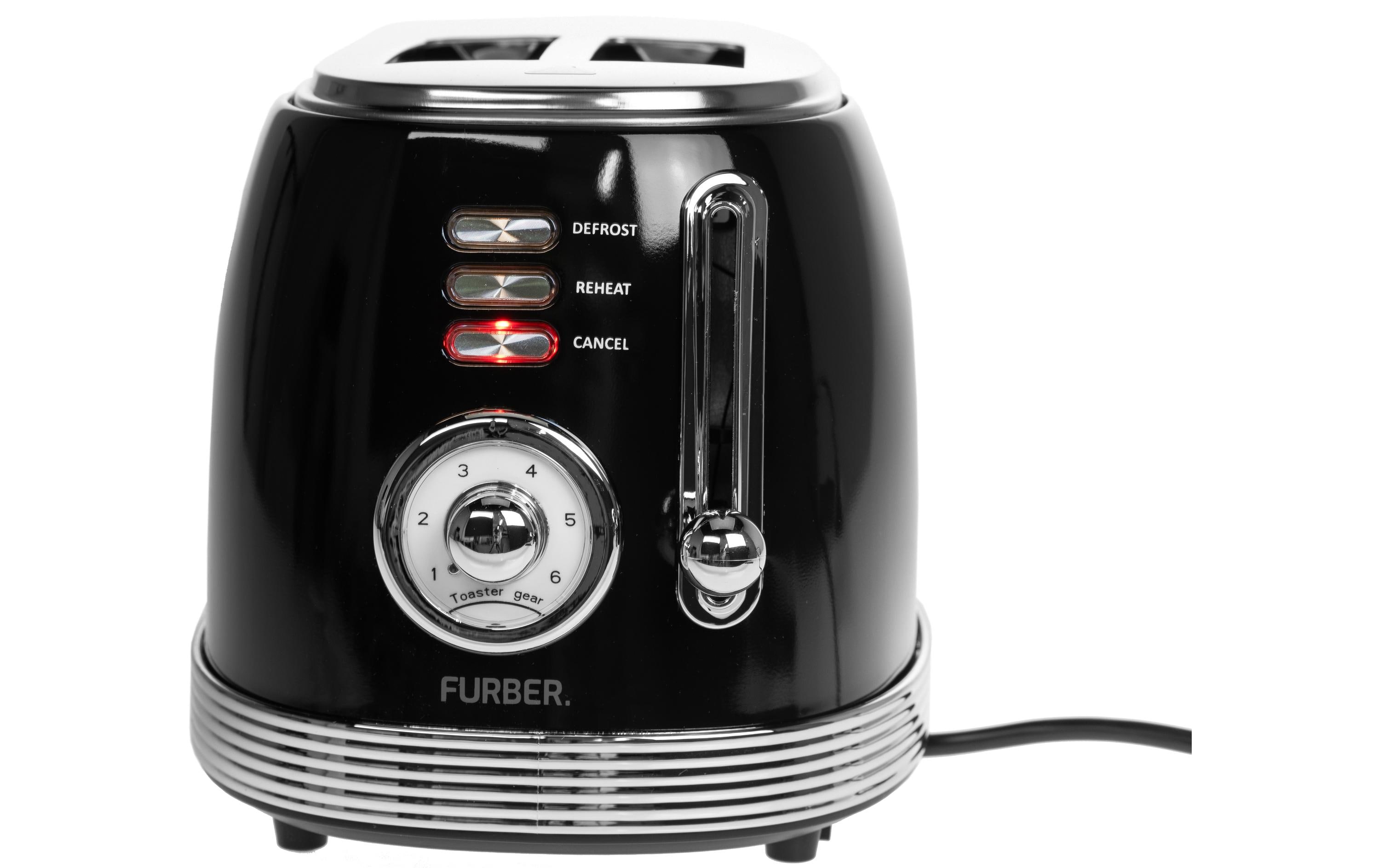 FURBER Retro Toaster schwarz