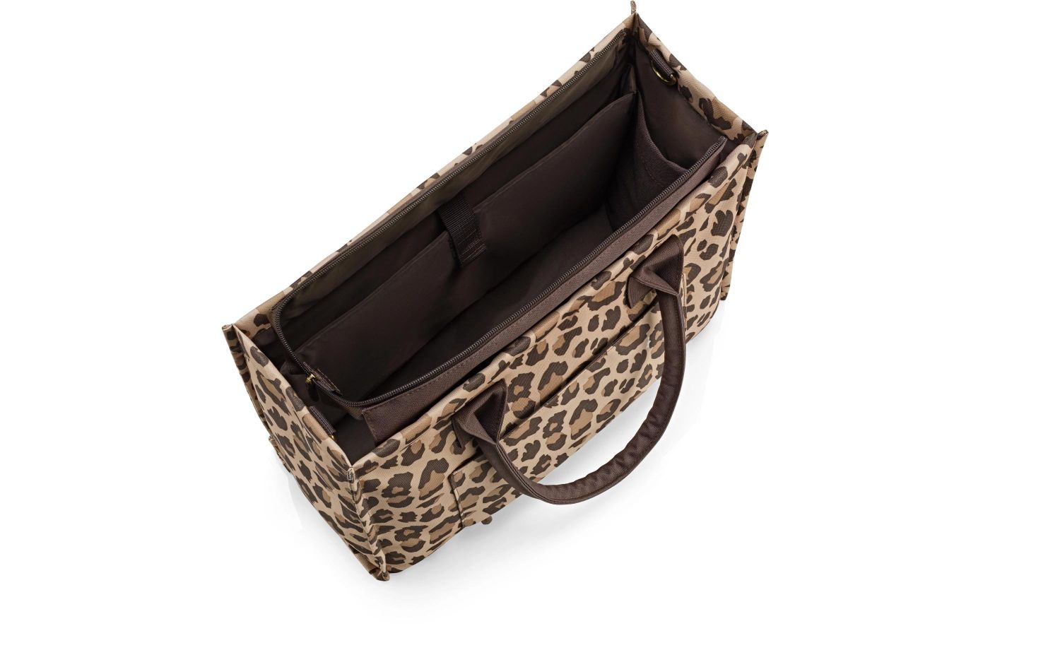 Tasche, Leopard, Laptop-Tasche, Henkel, Hauptfach