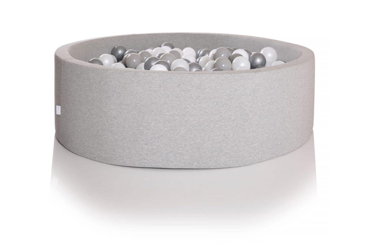 Bällebad rund, 120cm grau