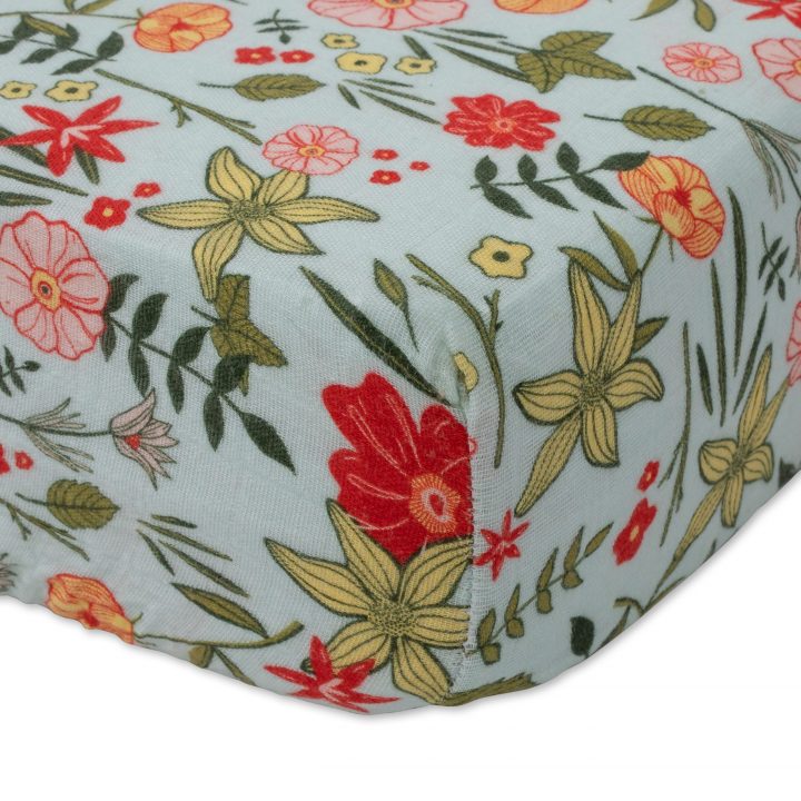 Cotton Muslin Crib Sheet - Primrose Patch