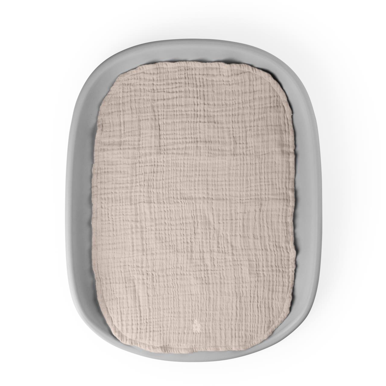 Wickelunterlage 6-lagig, Musselin, Beige
