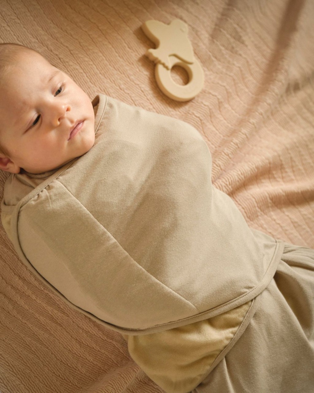 baby, Swaddle, Bezug, Beige, Struktur