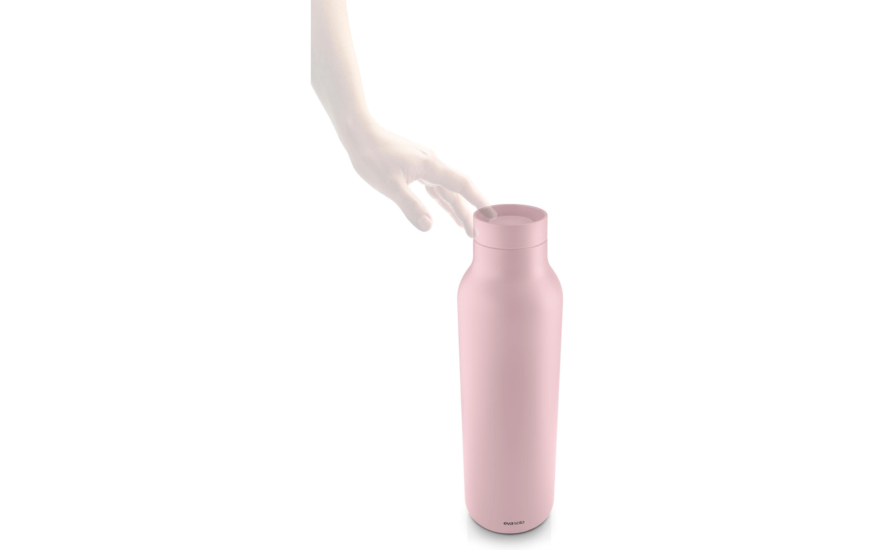 Trinkflasche, Wasserflasche, Metallplastik, Rosa, Drahtloser Deckel?