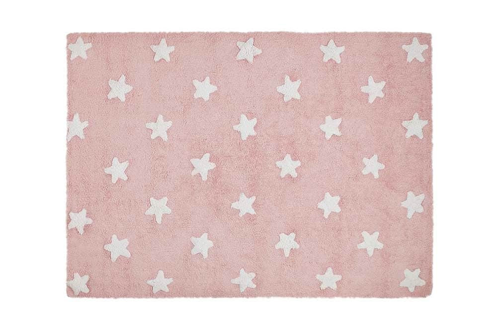 Rug Stars Pink-White