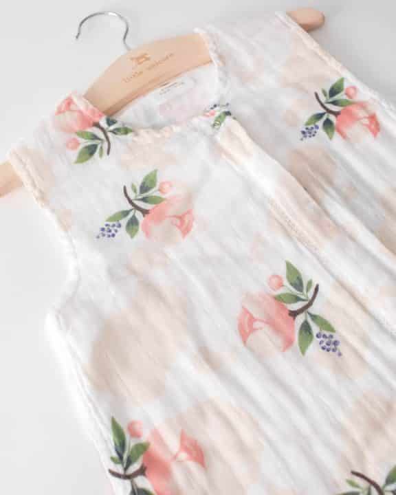 Cotton Muslin Sleeping Bag Gr. M - Watercolor Rose