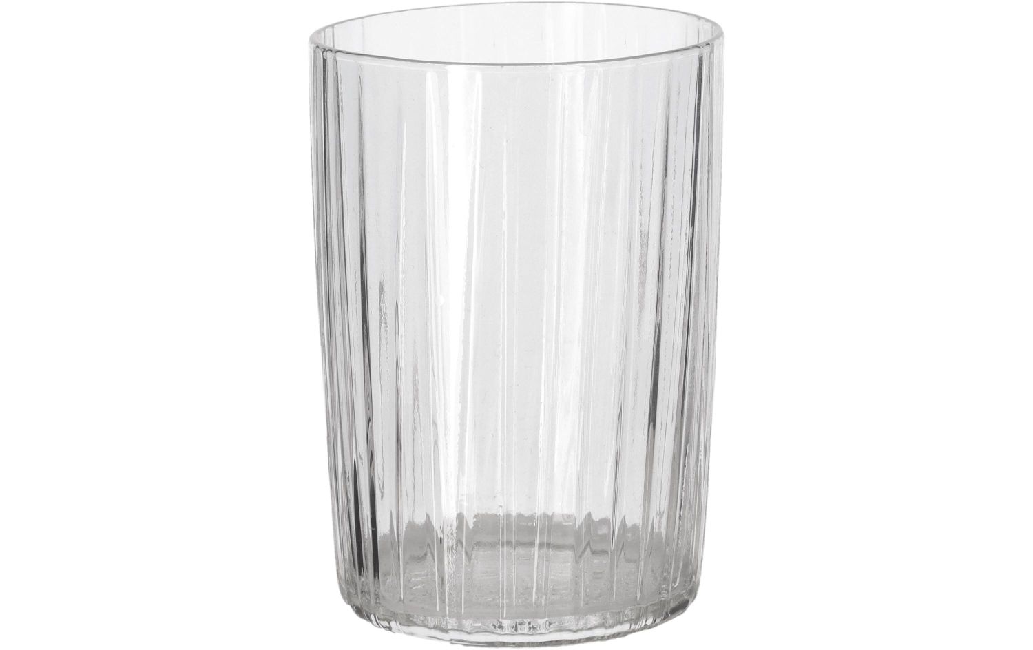 Glas, Vase, Transparente Glas, gerilltes Muster, Tall Glas