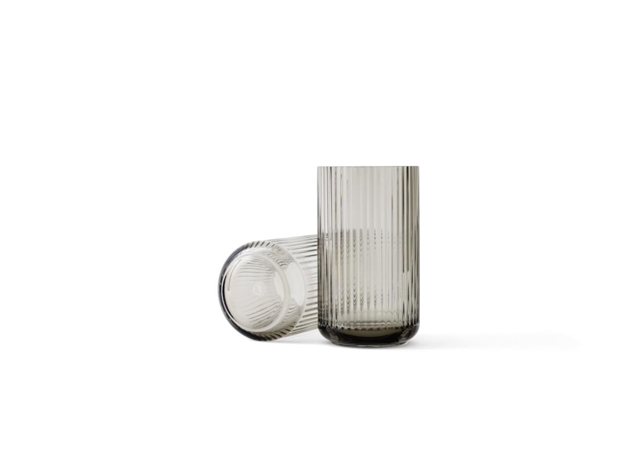 Lyngby Vase, 38cm, Smoke