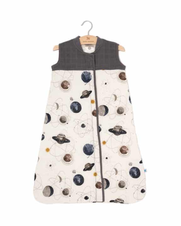 Cotton Muslin Quilted Sleep Bag Gr. S - Planetary Cotton Muslin Quilted Sleep Bag Gr. S - Planetary