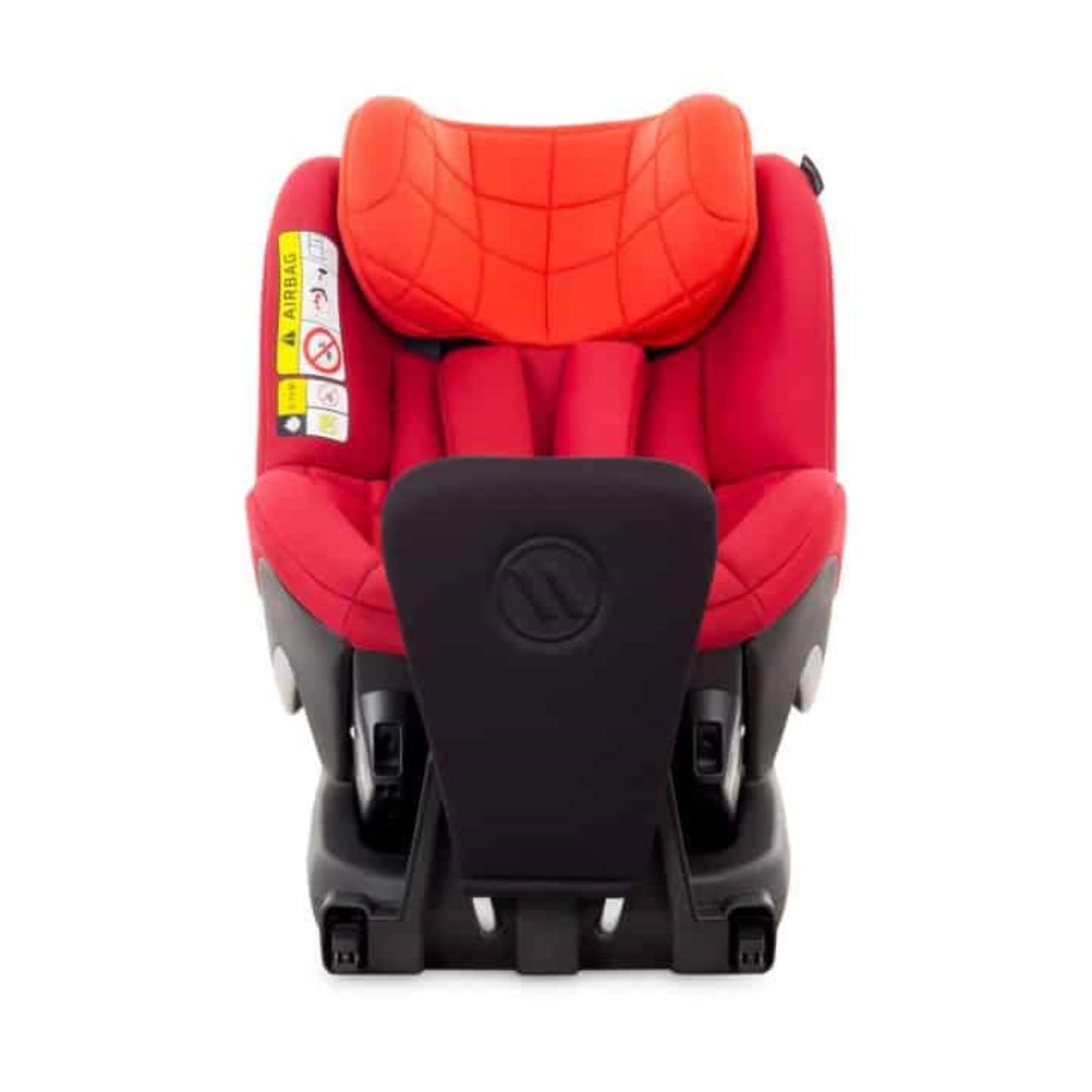 Kinderstuhl, Autositz, rot, Sitzgurt, Rückenseite