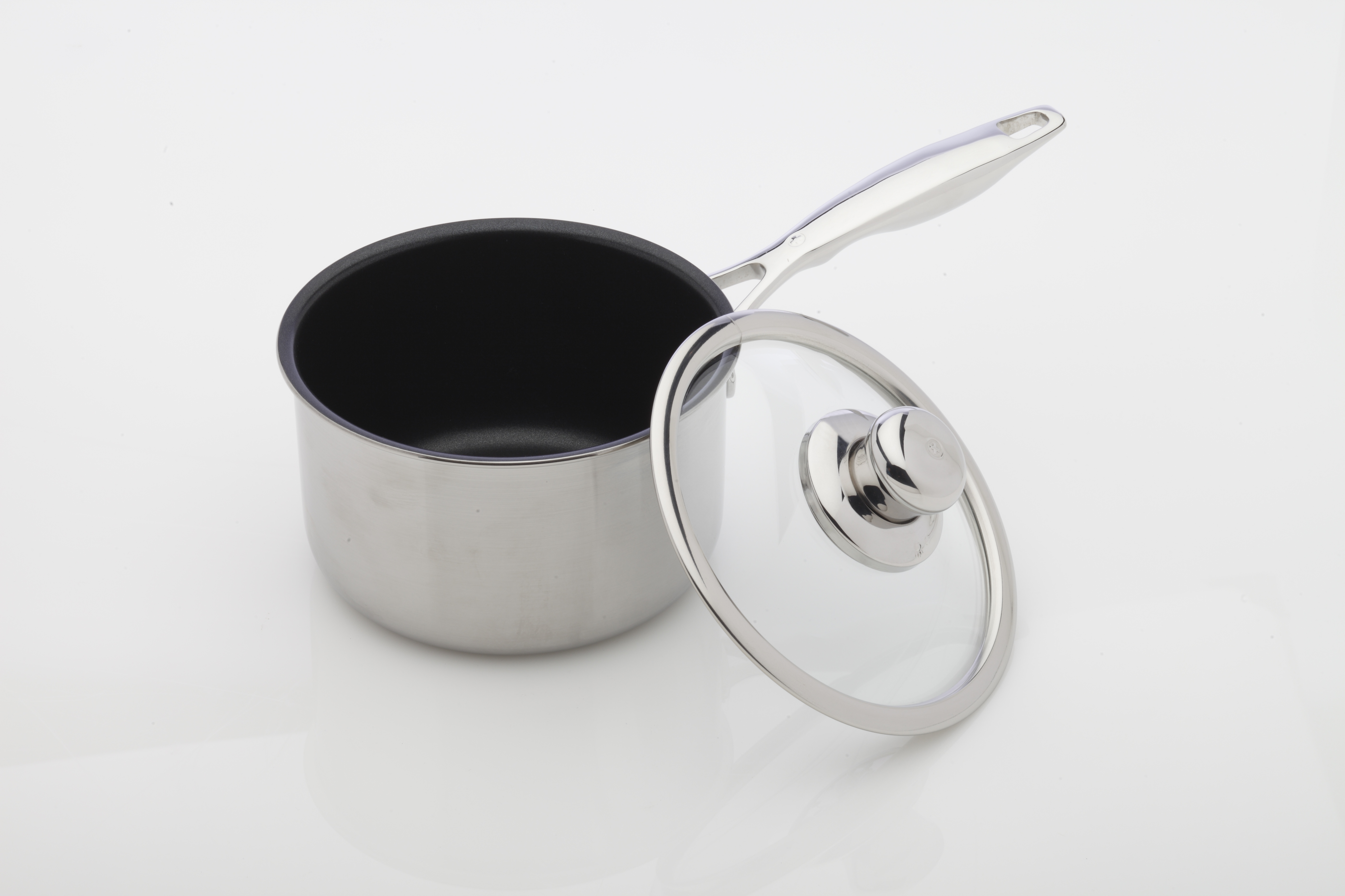 XD Nonstick Clad Induction - Inox Stielkasserole mit Deckel Ø 16cm