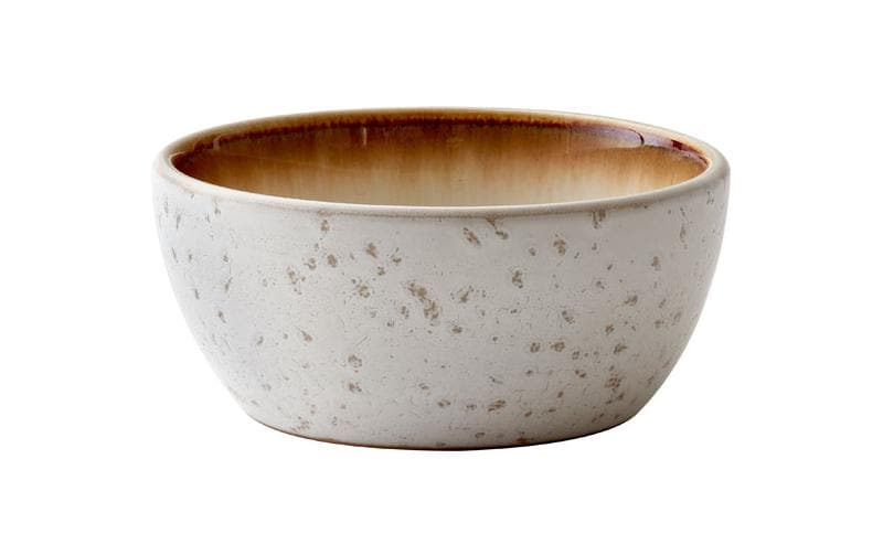 Schale, Teller, Keramik, Weiß, Bräunlicher Innenrand