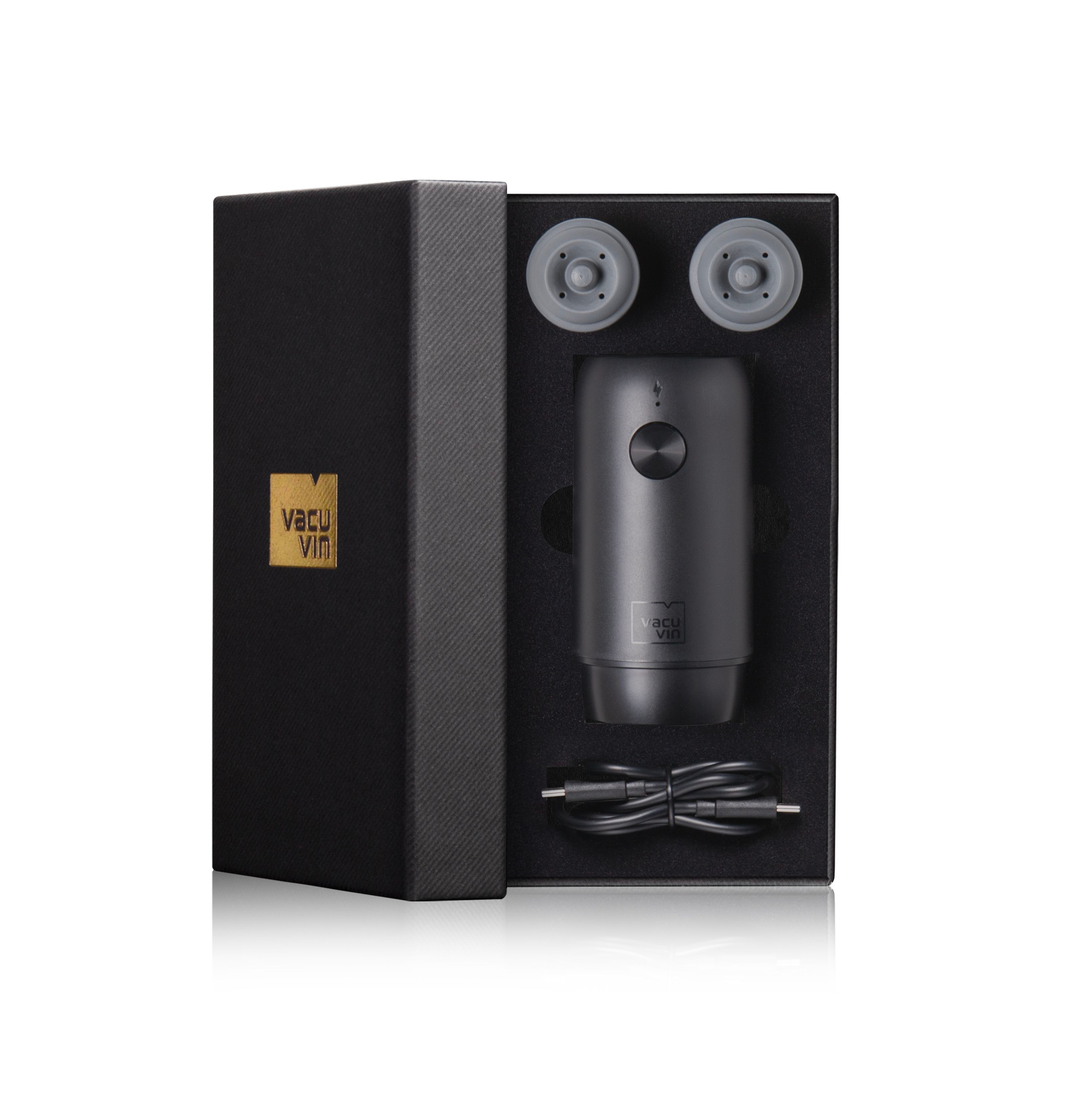 Elektrische Wein-Vakuumpumpe  + 2 Stopfen Elektronik, Sprecher