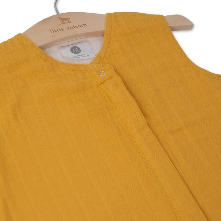 Cotton Muslin Sleeping Bag Gr. M - Mustard