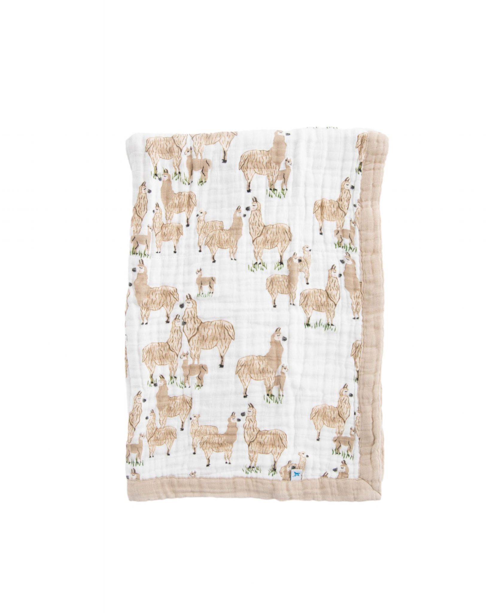 Cotton Muslin Baby Blanket - Llama Llama