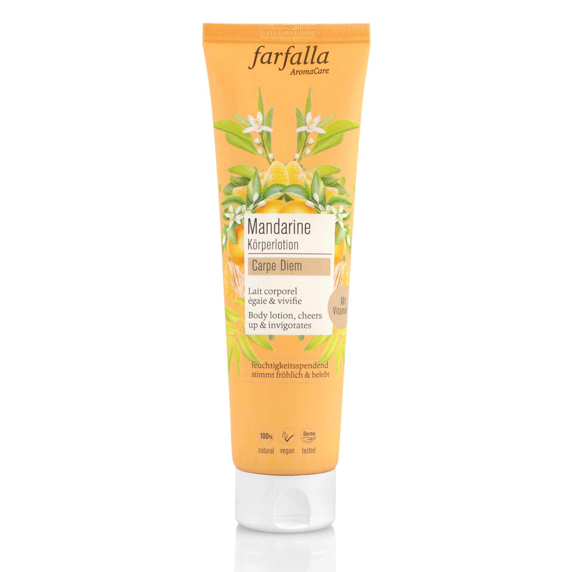 farfalla Mandarine Carpe Diem, Feuchtigkeitsspendende Körperlotion, 150ml