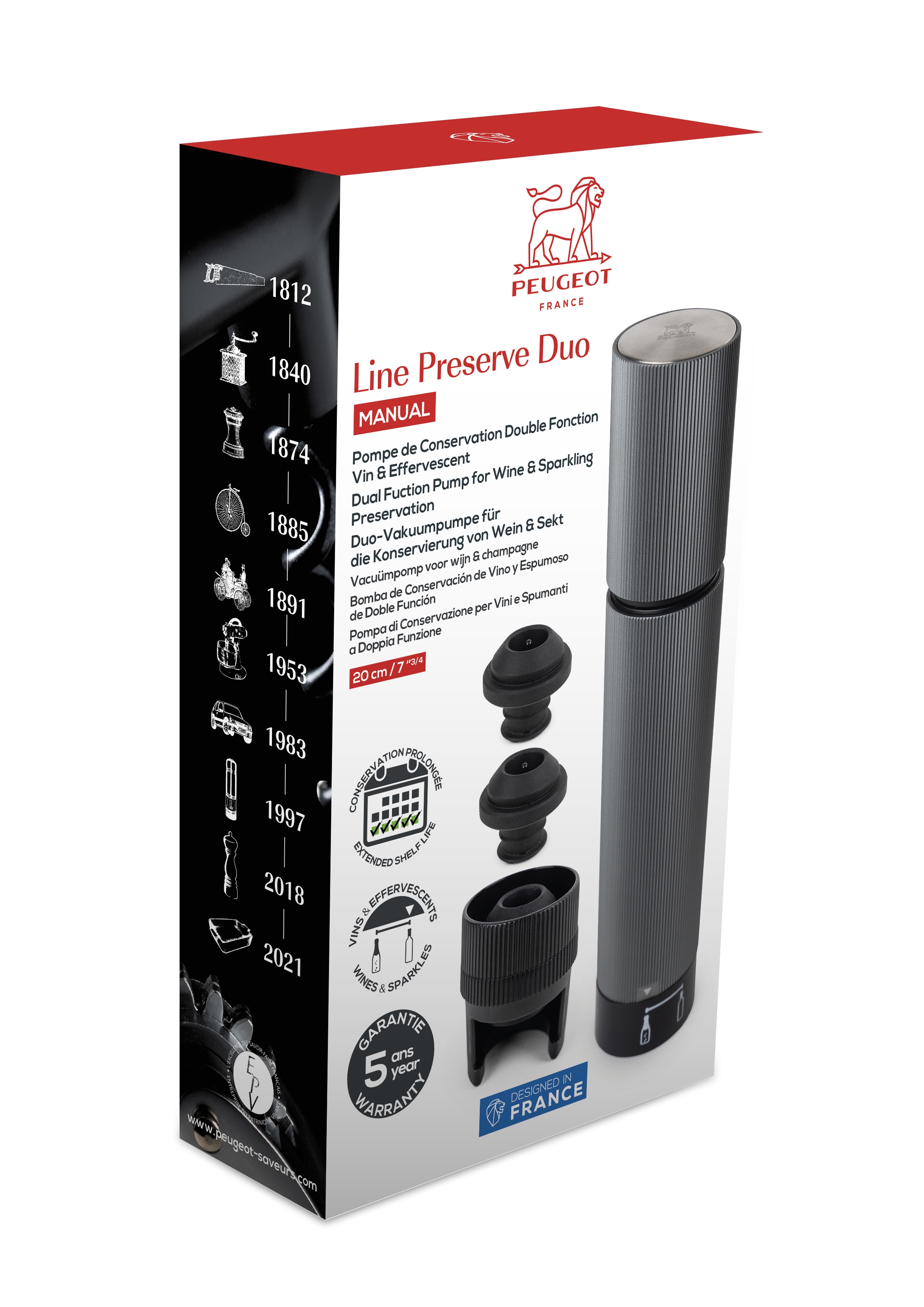 Vakuumpumpe PRESERVE 20 cm für Wein/Champagner Vakuumpumpe PRESERVE 20 cm für Wein/Champagner