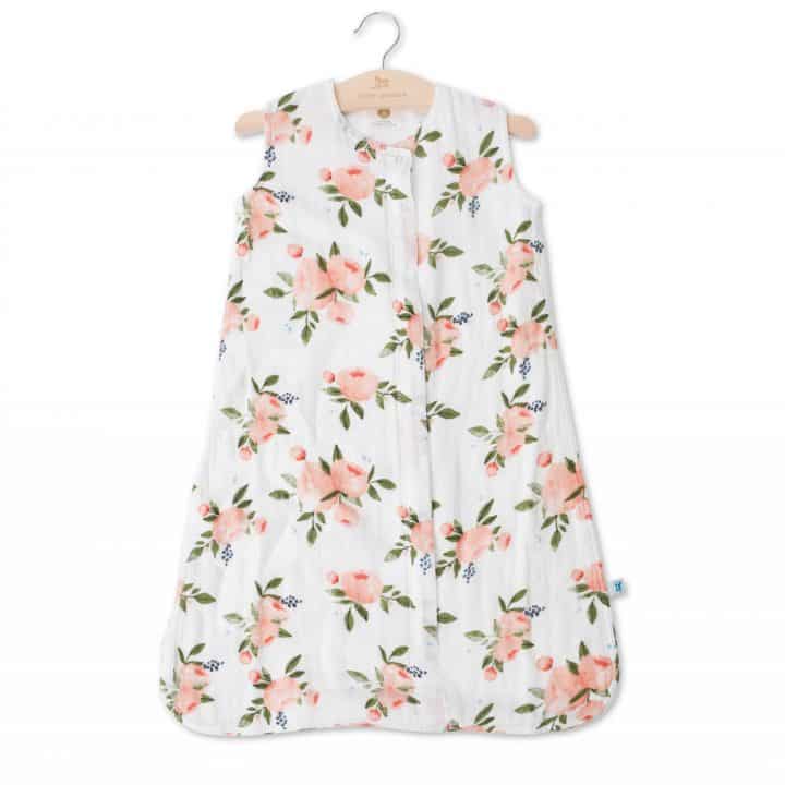 Cotton Muslin Sleeping Bag Gr. S - Watercolor Roses