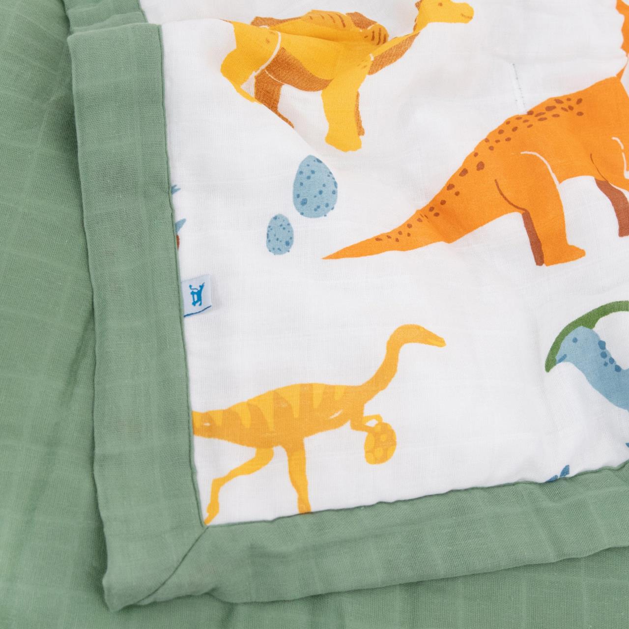 Baumwolll-Muslin Toddler Comforter, Dino Names