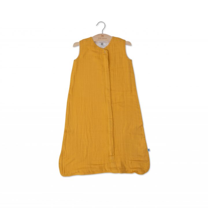 Cotton Muslin Sleeping Bag Gr. M - Mustard