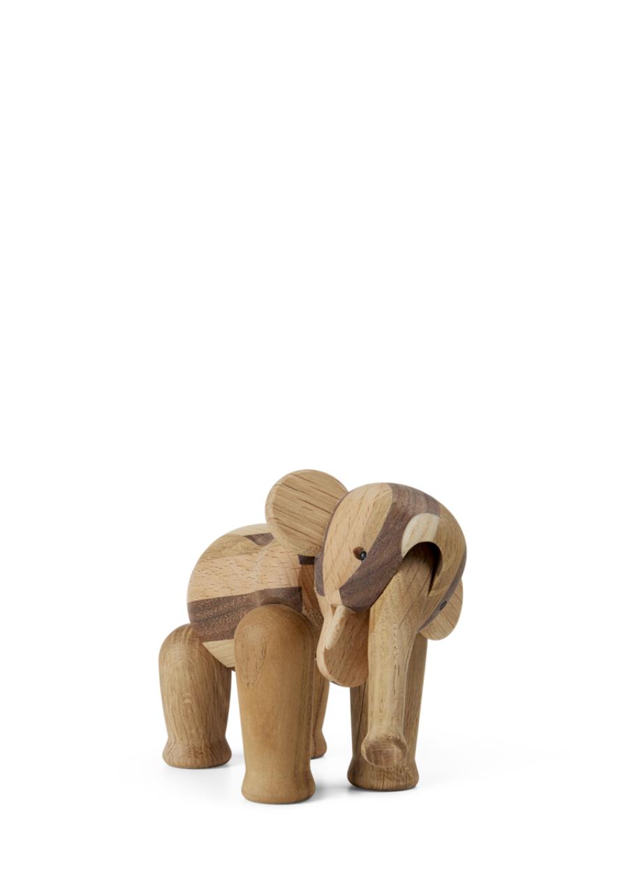 Elefant Reworked Anniversary mini, 9.5cm, gemischtes Holz