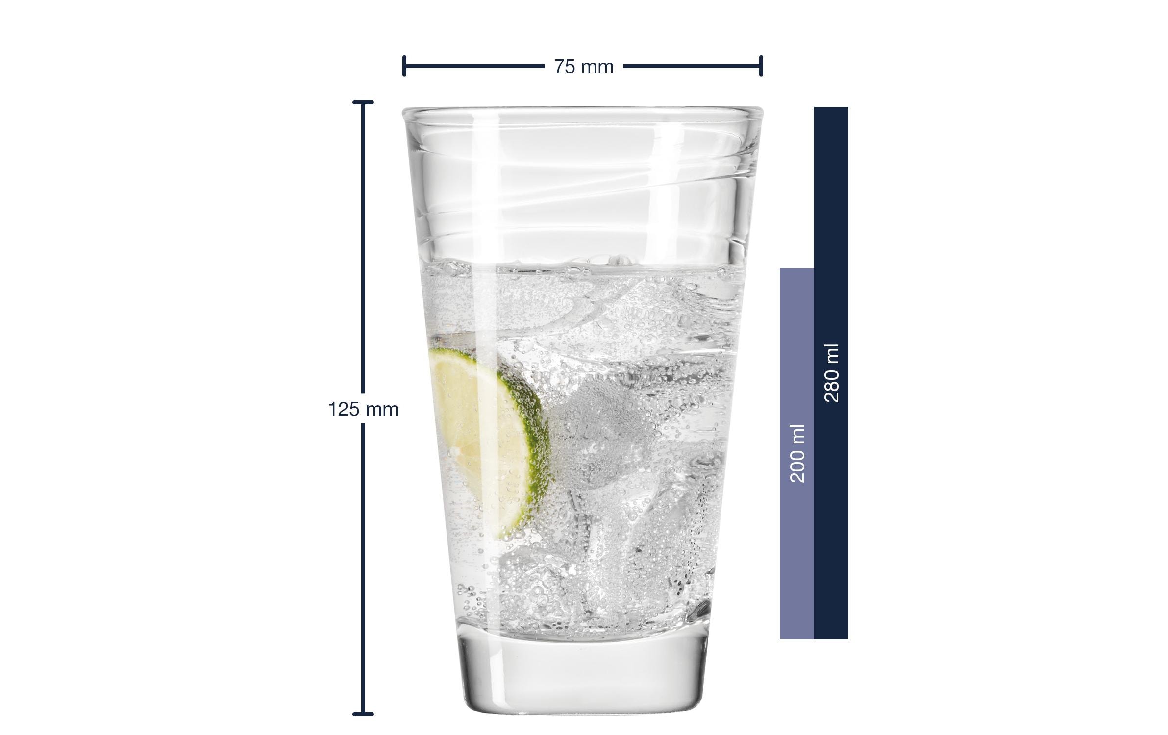 Leonardo Glas Vario Struttura 280ml, transparent