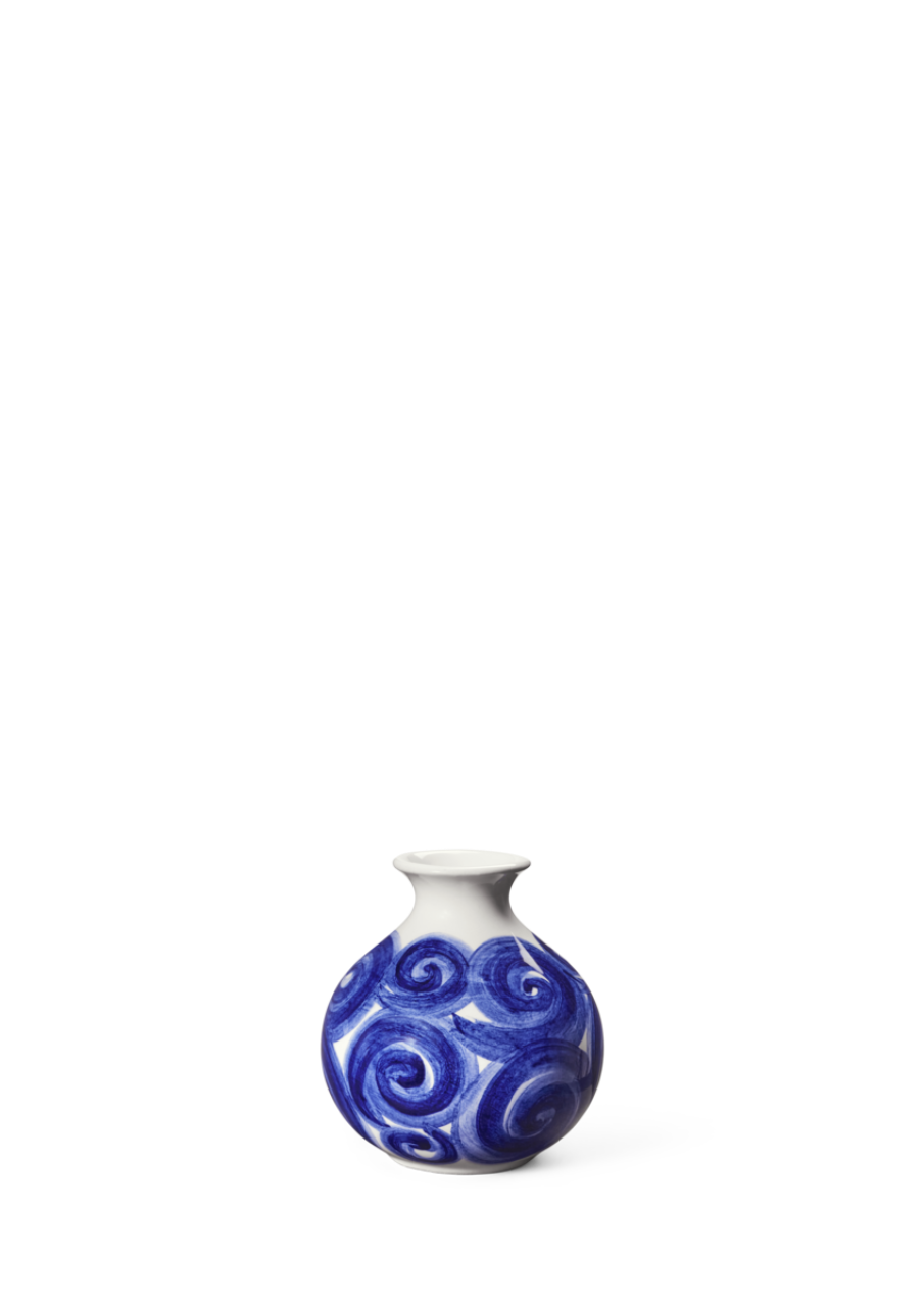 Tulle Vase, 10.5cm, Blau