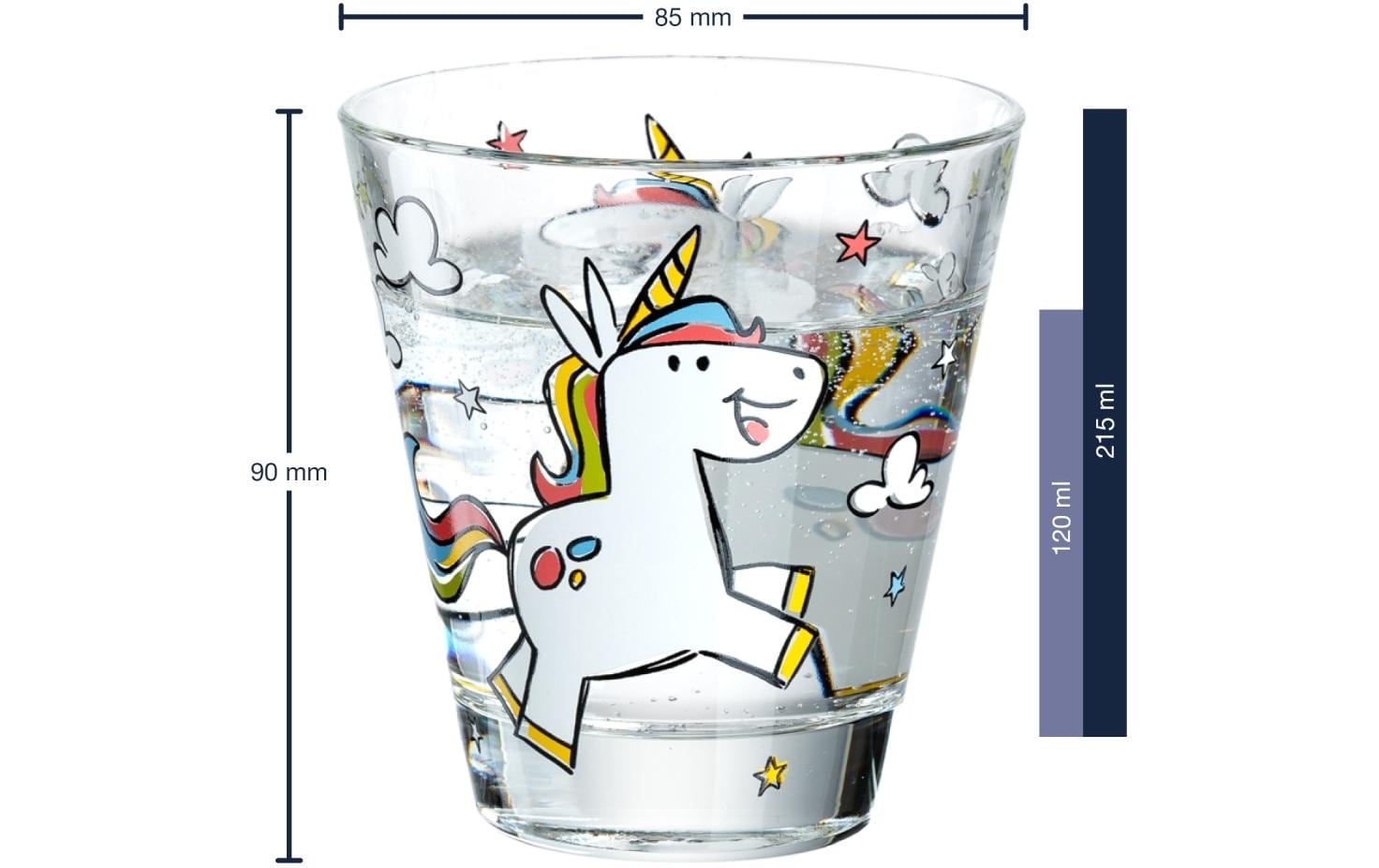 Leonardo Trinkglas Bambini 215ml Einhorn