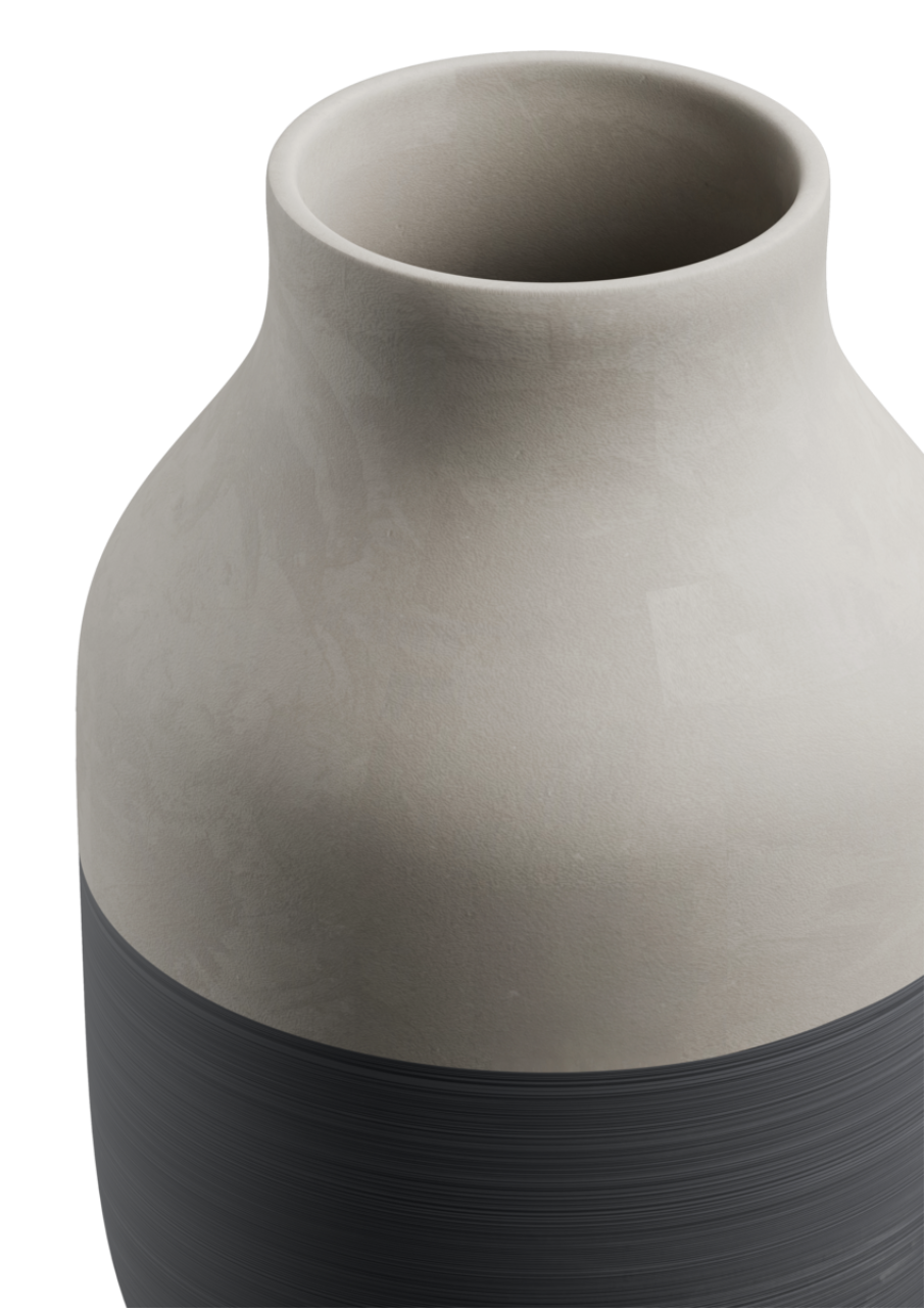 Omaggio Circulare Vase, 31cm, Anthrazit Grau
